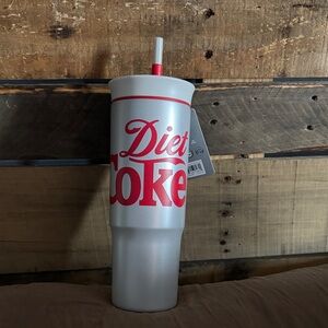 Diet Coke Silver and Red Tumbler